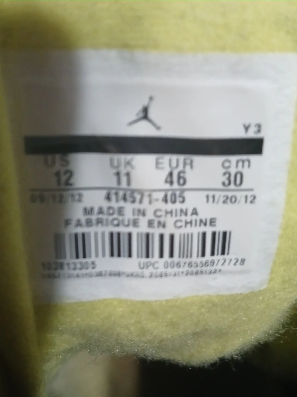 Air Jordan 13 Retro GS "Squadron Blue" Mens Size-12  100%AUTHENTIC! - Picture 6 of 12